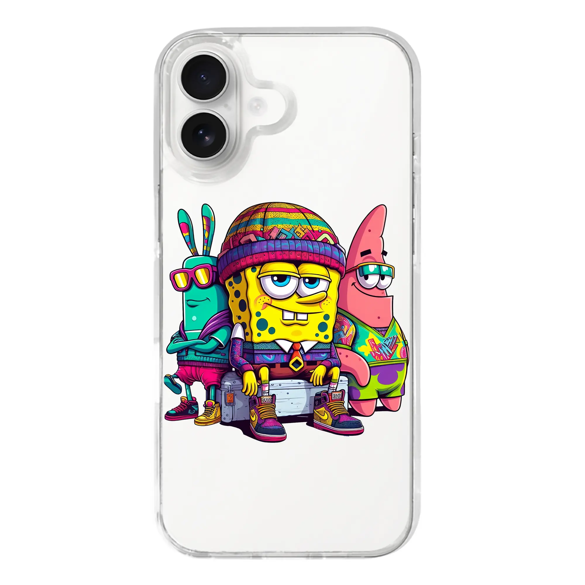 スポンジボブ グッズ スポンジボブ - iPhone 17シリーズ 透明スマホケース – 薄型・耐衝撃・精密フィット保護カバー